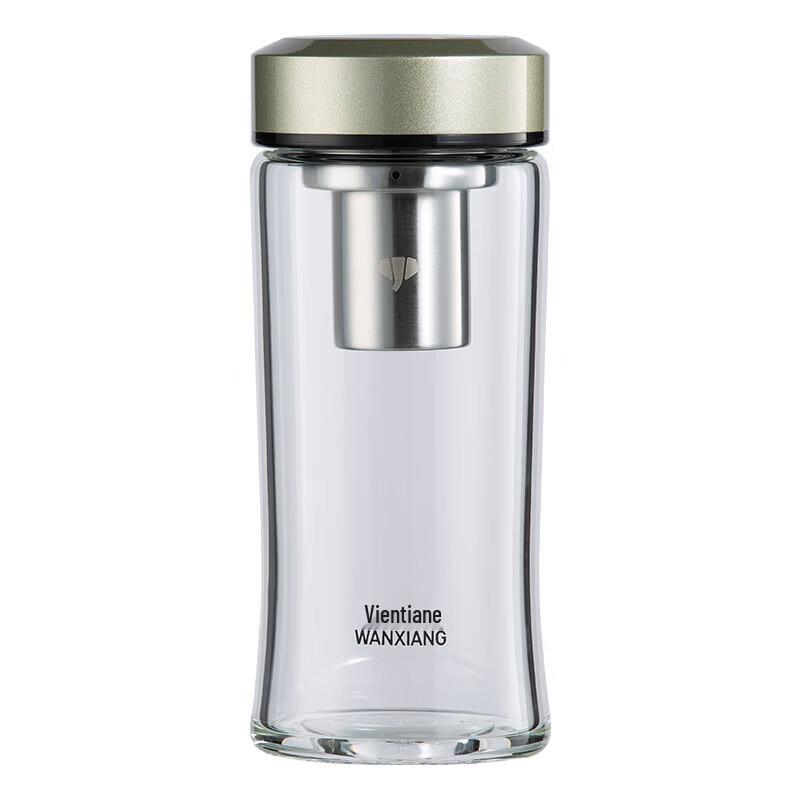 WANXIANG Portable Glass Water Bottle