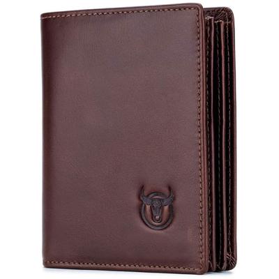 Genuine Leather Wallet | RFID Blocking Wallet for Men| 14 Card Slots, 1 ID Window | Large Capacity Can Hold Notes (Brown)