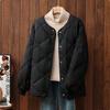 Autumn and Winter Short Hong Kong Style Diamond-Quilted Lightweight Down Cotton Coat Women's Loose Padded Jacket