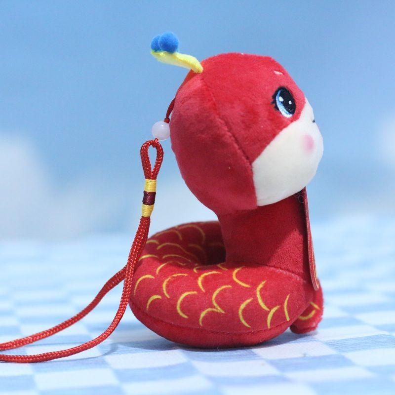 Adorable Plush Snake Doll Good Luck Charm For Year Of The Snake Collectible Toy