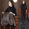 Maillard Women's Retro Corduroy Velvet Suit: Long-Sleeve Jacket with Two-Piece Set for Autumn/Winter 2023