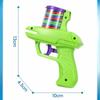 Giocattolo per bambini all'aperto con pistola a disco in schiuma, lanciarazzi con disco volante, giocattolo interattivo per bambini con doppio genitore-figlio
