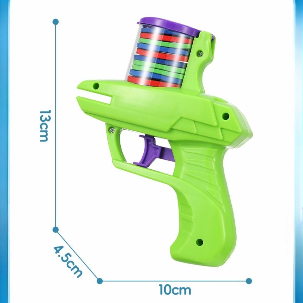 Giocattolo per bambini all'aperto con pistola a disco in schiuma, lanciarazzi con disco volante, giocattolo interattivo per bambini con doppio genitore-figlio