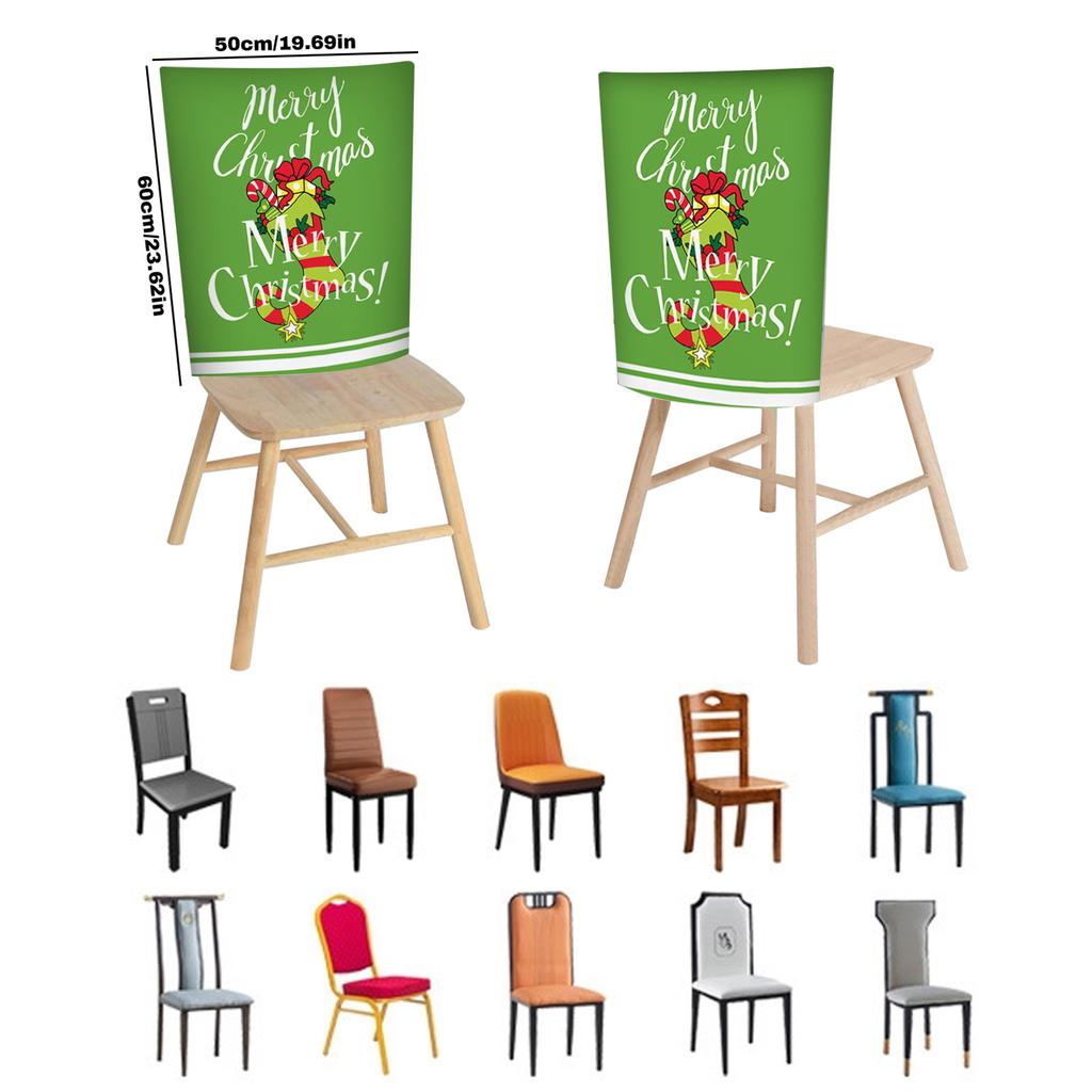Christmas Chair Back Covers Gnome Chair Covers Xmas Dining Chair Covers For Home Kitchen Dining Room Decor,Not Elastic,19.6in*23.6in