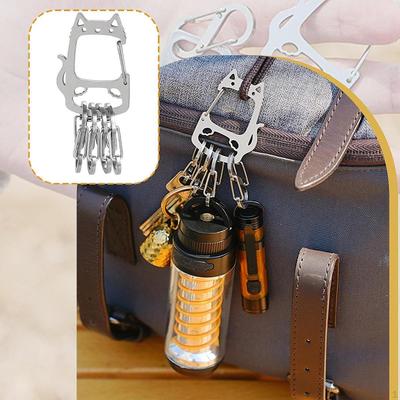 Metall Schlüsselanhänger Edelstahl Halter für Auto Haus Andere Schlüssel Rack Schlüsselring