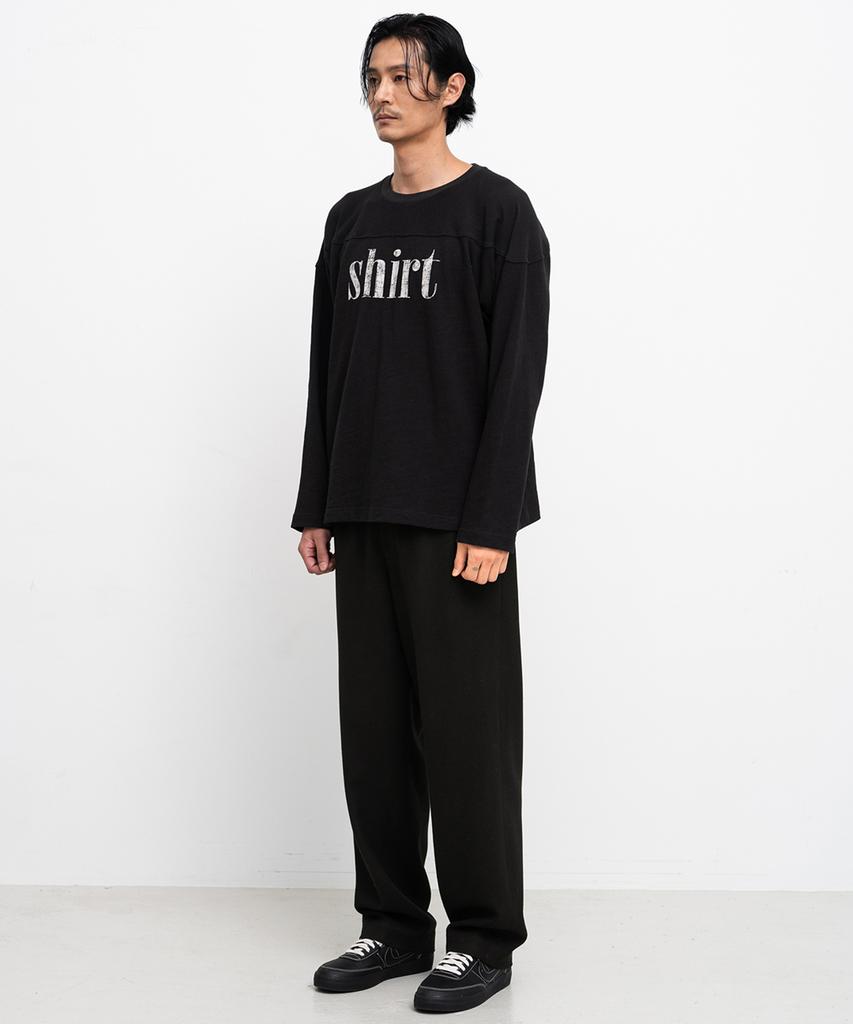 SHIRTER Fine Slub Shirt T-Shirt (Black)