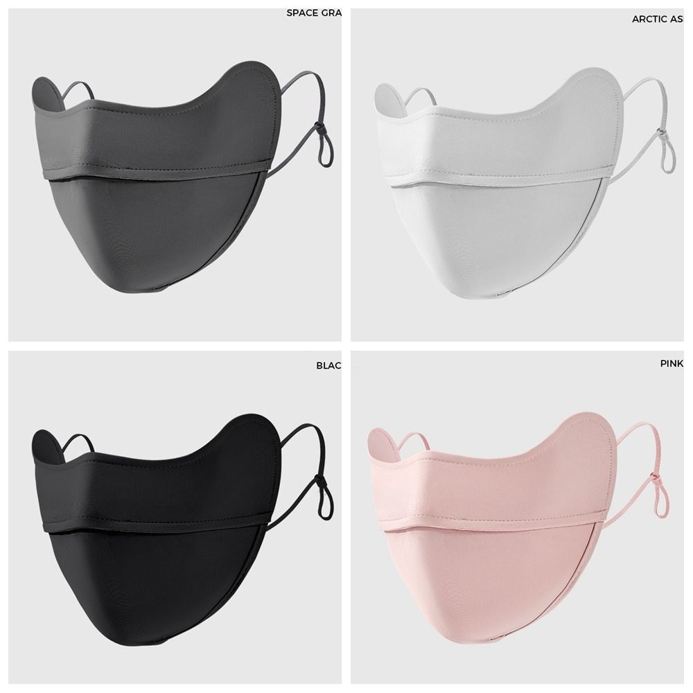Breathable Ice Silk Sunscreen Mask Sunscreen Face Scarf Face Gini Mask Summer Face Cover  Sports