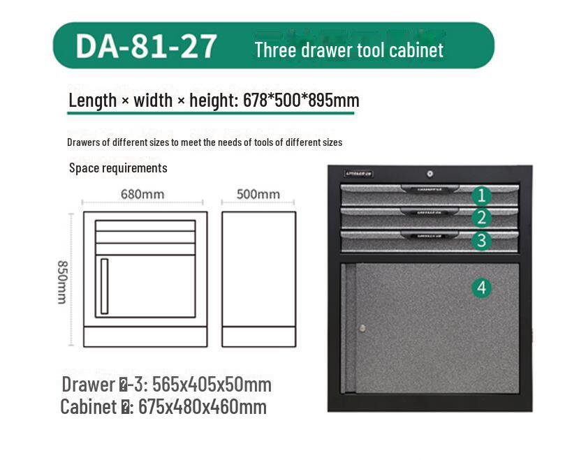 Green Forest Multi-function Tool Cabinet and Workbench for Auto Repair