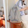 New nylon canvas bag women's new soft collapse backpack leisure students class large capacity backpack