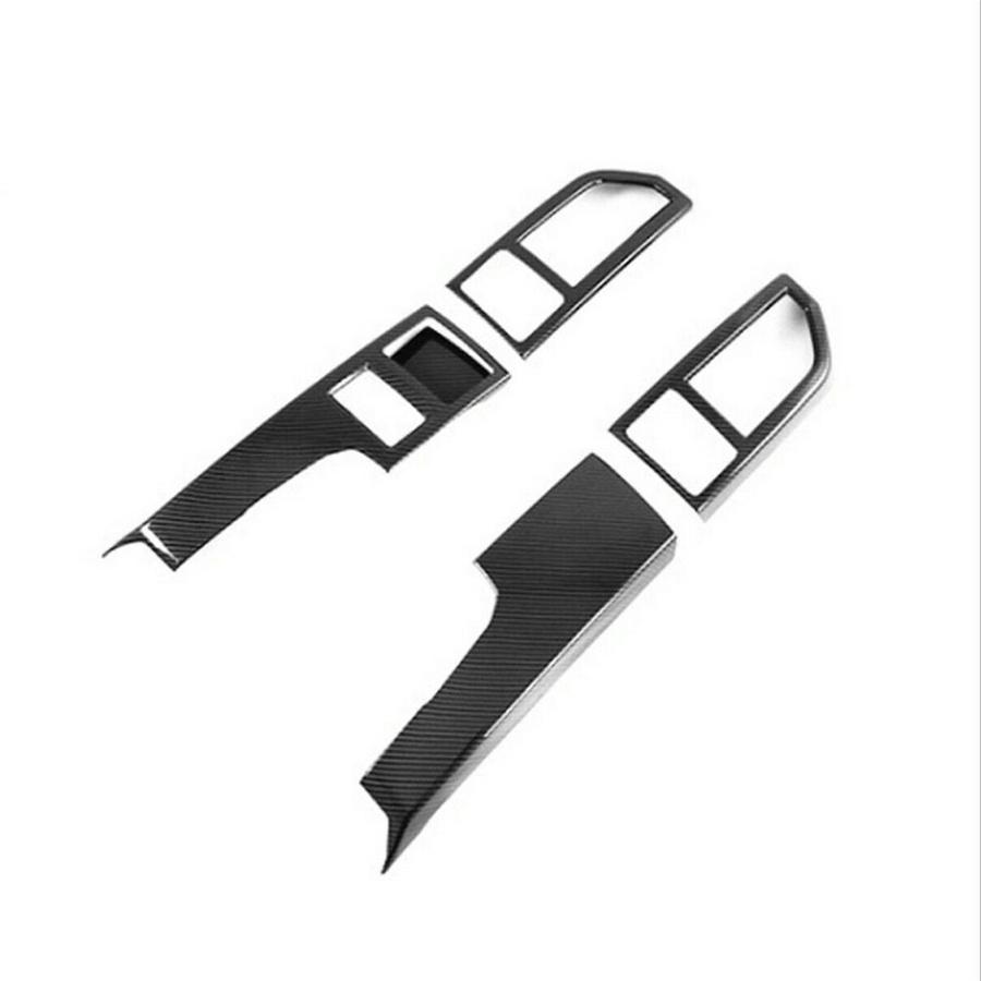 Carbon Fiber Look Console Middle Air Vent Outlet Covers For Ford F150 F-150 2015-2019
