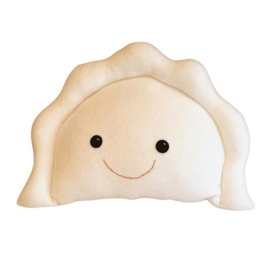Dumpling Shape Plush Toy Cute Decorative Pillow Soft Stuffed Doll High-Elastic PP Cotton