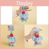 Elephant Plush Adorable Keychain With Soft Fur Bag Ornament Doll Gift