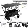 Outdoor Camping Cart with Liftable Table