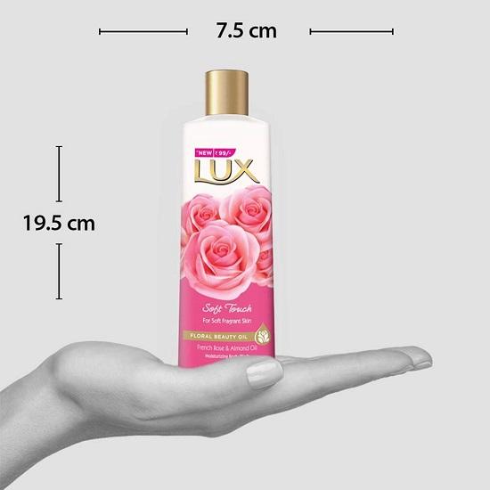Lux Soft Touch Body Wash with French Rose and Almond Oil  (235 Ml)