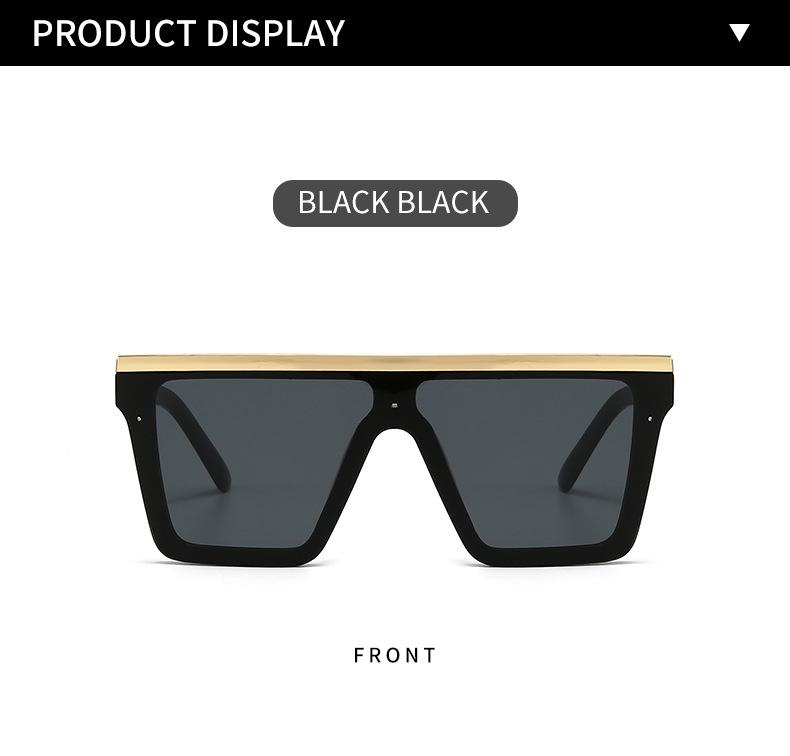 European American Oversized Unisex Frame Sunglasses - Stylish Model 30020