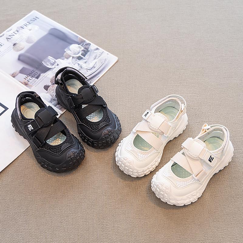 Students Casual Shoes Non-slip Soft Sole Boys Girls Sports Sandals Mesh Breathable 2025 Summer New Children Running Shoes Trendy