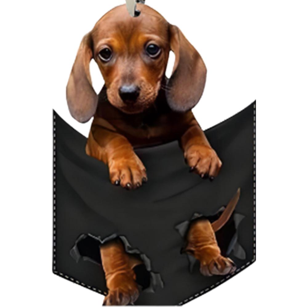 Car Puppy Pendant Interior Ornament Hanging Mini Puppy Toys Easy Installation Car Dog Shape Decoration Car Dog Shape Decoration