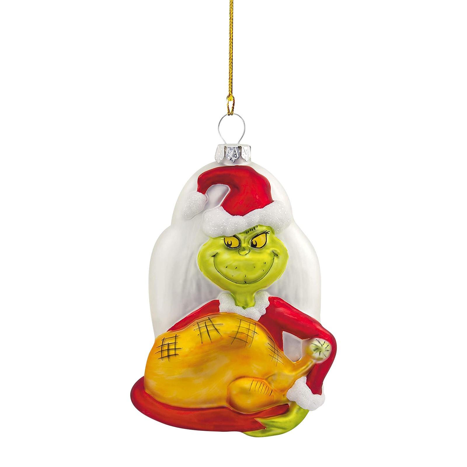 

Рождественские акриловые зеленые украшения, акриловые плоские подвесные украшения для рождественской елки, односторонняя подвеска с принтом для елки / автомобиля / рюкзаков One Size