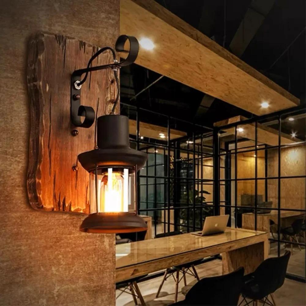 Vintage Industrial LED Wall Light Stable Retro Loft Wall Lamps Black Lamp Sconce Lights Modern Lighting Fixture for E27 Bulb