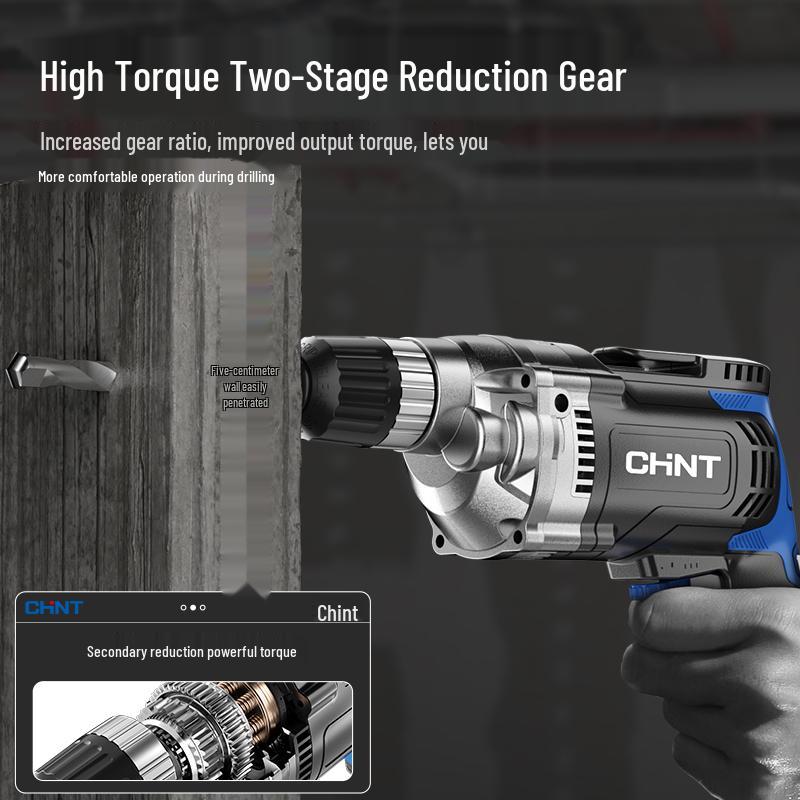 Zhengtai Multifunctional Handheld Electric Drill & Screwdriver - 220V Impact Drill Tool