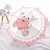 1pc Teddy Bear Heart Pink Automatic Umbrella Portable Home Essential Umbrella, Iron Umbrella Structure Suitable for All Seasons Yy251123132