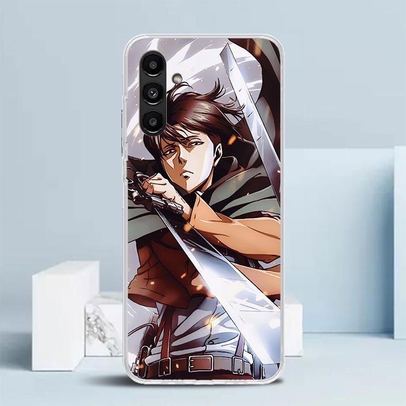 Attack Titan Levi Phone Case For Samsung Galaxy A17 A37 A57 A16 A15 A14 A13 A56 A55 A54 A53 A36 A35 A34 A33 A26 A25 A24 A23 Gala