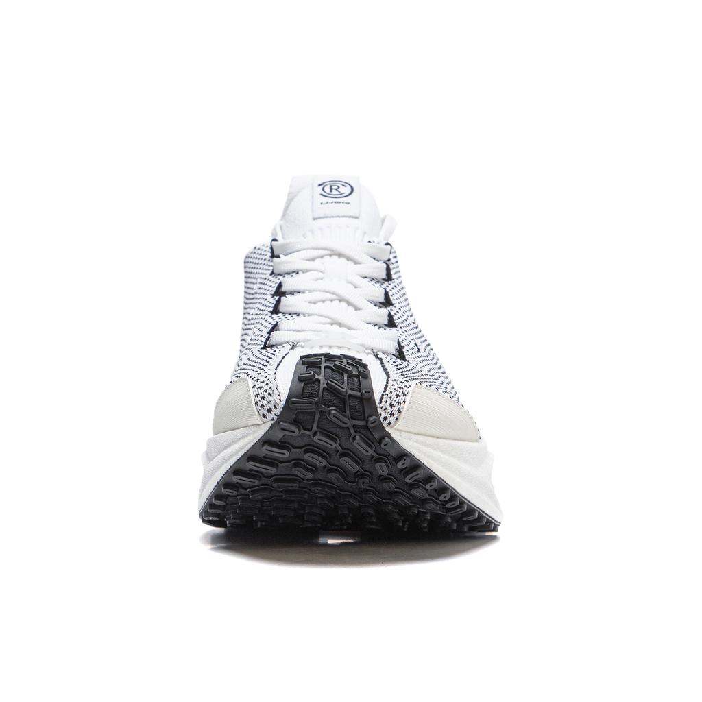 New LiNing Cushioning Wear Resistant Low Top Running Shoes Unisex White Black AZGU001-2