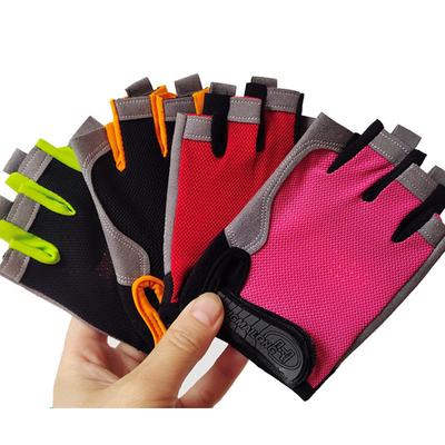 Half Finger Cycling Gloves Children Anti Slip Shock Breathable Summer Bicycle Gloves Fingerless Sports Gym Training Bike Gloves