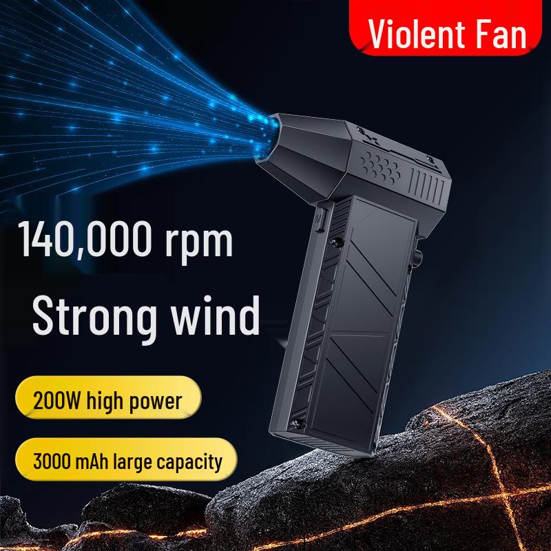 High-Speed Lithium Battery Car Wash & Snow Removal Vacuum Blower - 140,000 RPM for Outdoor & Camping Use