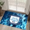 Preston North End Football Design Crystal Velvet Carpet Cozy Non?Slip Printed Rug For Bedroom Living Room Entrance