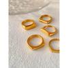 Emanco European and American Ins-Style Internet Celebrity New Stainless Steel Ring, Fashionable Niche Design, Versatile Open Ring, Direct Sales