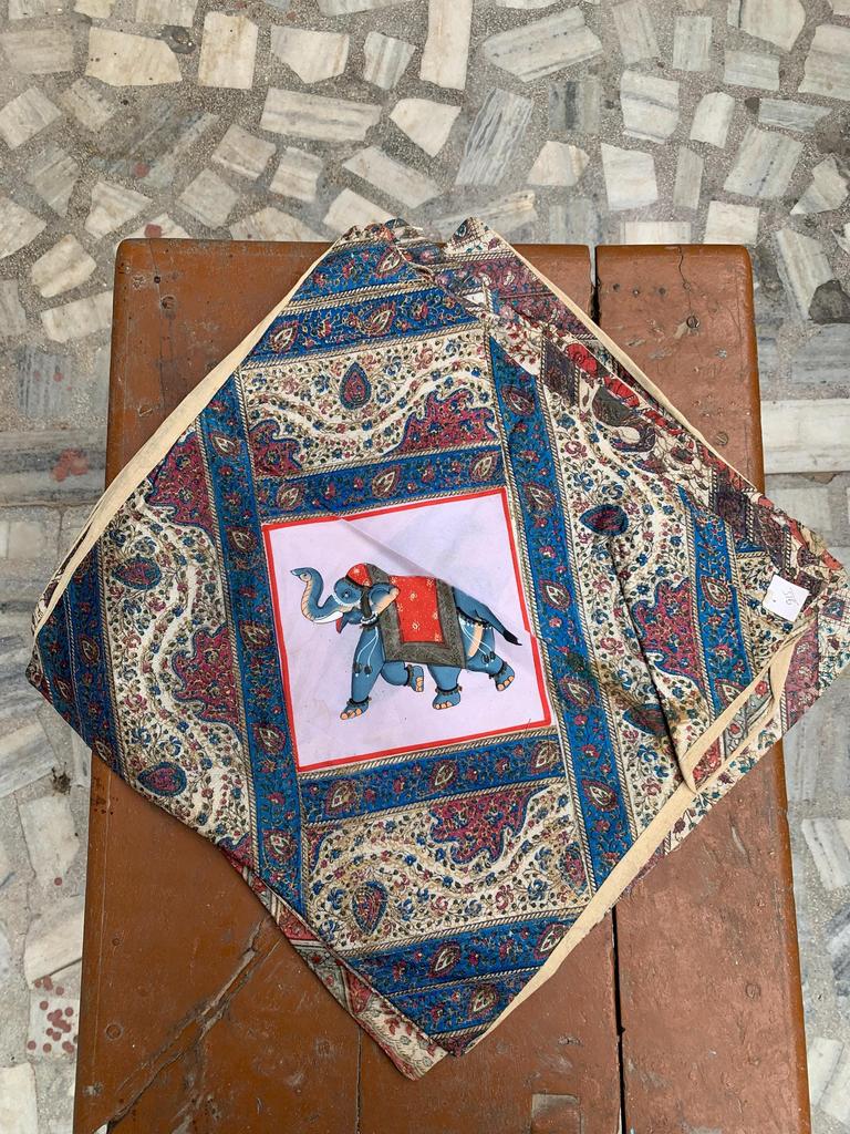 Hand Embroidered Cotton Pillow Cover: Bohemian Decorative Cushion 40