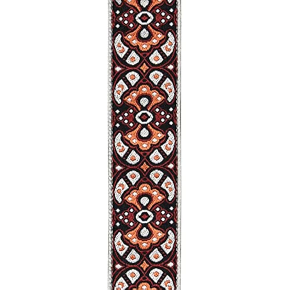 D'Addario Daddario Guitar Straps Eco Comfort Guitar Straps Jacquard 50RW03 Red & Orange [Domestic...