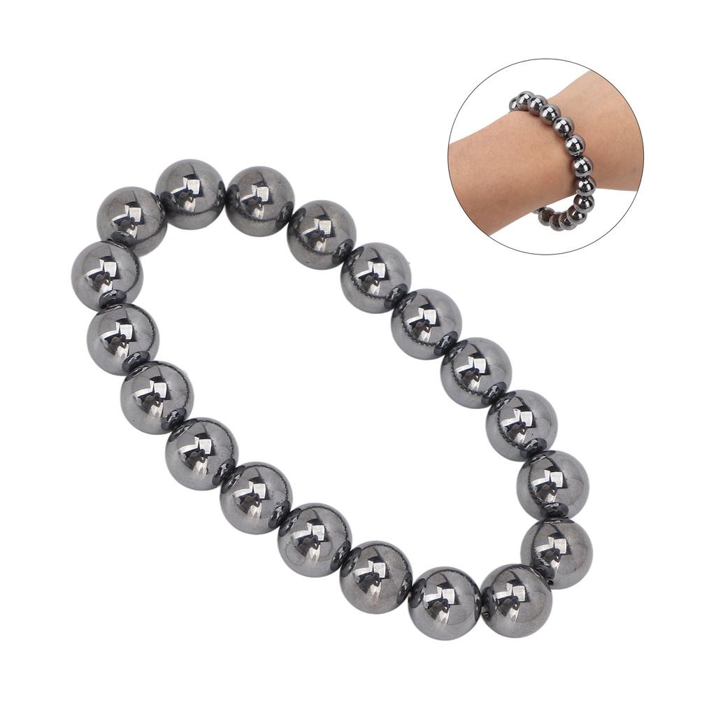 Terahertz Bracelet   Round Beads Unisex Terahertz Healing Stretch Bracelet