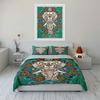 Elephant Mandala Art Set Decor Soft Skin-Friendly Bedding Set Includes 1 Duvet Cover And 2 Pillowcase Gift