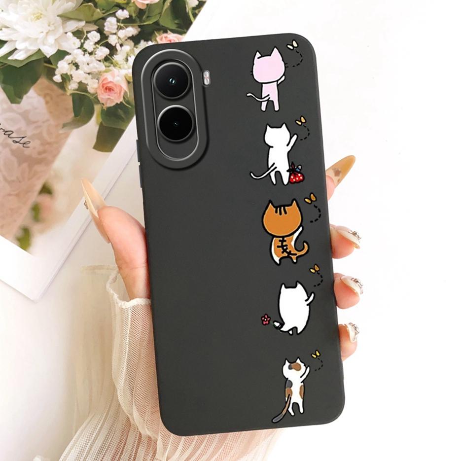 For Xiaomi Poco M7 Plus Case PocoM7 4G Pretty Girl Sunfower Painted Phone Case For Xiaomi Poco M7 Pro PocoM7 Plus 5G Soft Fundas