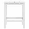 VidaXL Adirondack-Gartenstühle mit Hocker & Tisch HDPE Weiß