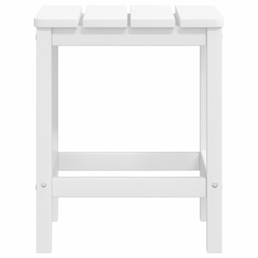 VidaXL Adirondack-Gartenstühle mit Hocker & Tisch HDPE Weiß