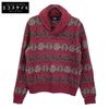 RRL [Excellent Condition/Domestically Authorized] 782911229001 Linen Blend Shawl Collar Intarsia Knit Sweater Tops M Red / beigeUsed