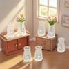 5/10Pcs Miniature Dollhouse Ornament Small Clear Vase Model Resin Craft Figurine Fairy Garden Decor Diy Accessory