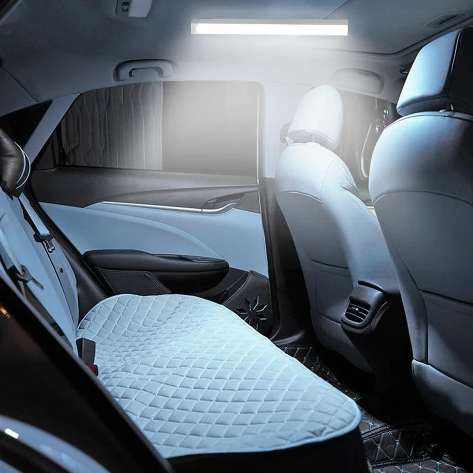 2/4PCS USB Charging Car Automatic Induction Lamp Touch Sensor Lamp Long Tube Trunk Light Reading Light For Van Bus Caravan Led Light