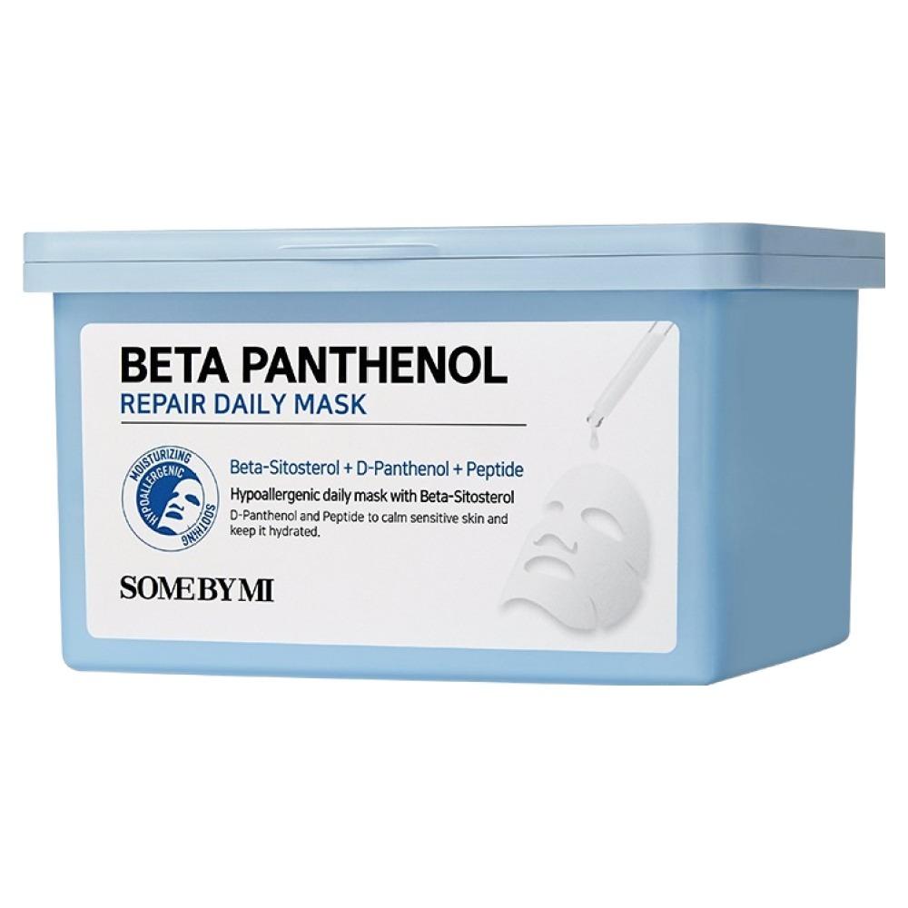 

SOME BY MI Beta Panthenol Repair Daily Mask (30 Sheets / 370ml) – Fast Skin Barrier Recovery, Soothing & Hydrating Face Mask for Sensitive Skin