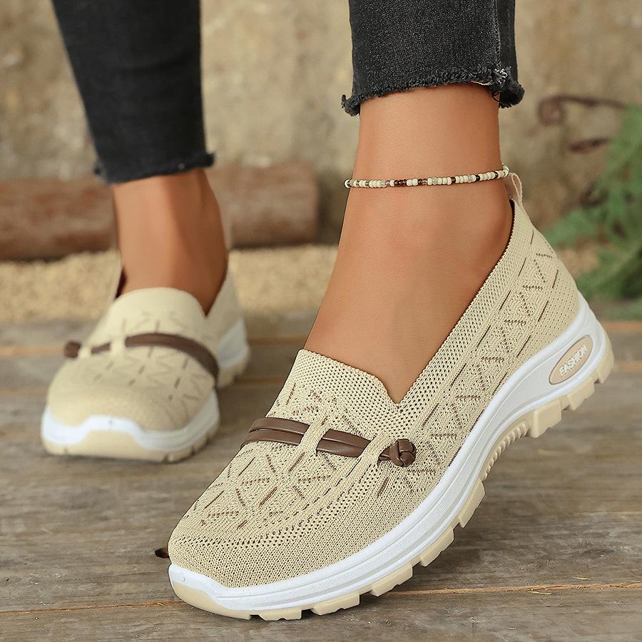 2026 Women's Casual Tennis Shoes Fashion Breathable Walking Flat Bottom Sports Shoes Women's Fitness Soft Sole Non-slip Sneakers