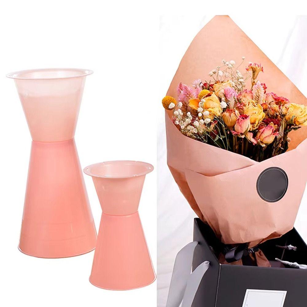 Plastikblumenverpackungs-Inlay DIY Schnelle Blumenstraußbasis Blumen-Zubehör Straußverpackung für Blumenladen Party-Shop