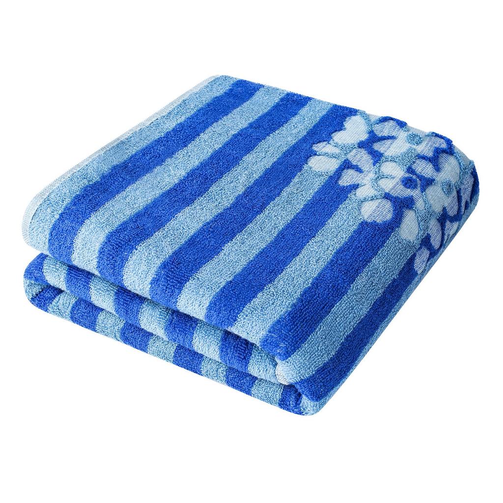 Jacquard 100% Cotton Bath Towel - Water Absorbent, Quick-Drying, Printed Design for Adults