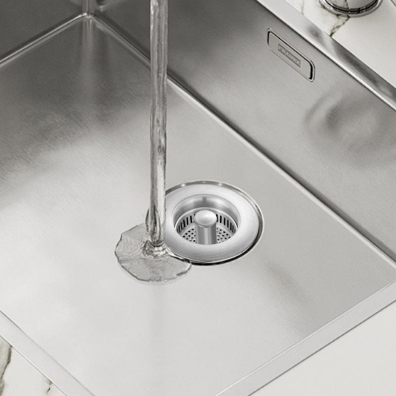 Kitchen Sink Drain Strainer Stainless Steel Pop Up Kitchen Sink Stopper Fast Drainage Sink Plug Anti-Clogging Sink Food Catcher