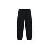 Li Ning Solid Color Loose Fit Cuffed Casual Pants Men bottoms Black AKLT253-2