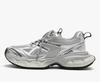 2024 new comfortable and breathable thick sole increase silver shoes women's sports shoes casual running shoes