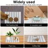 2 Colors Foldable Stone Dish Drying Mat Diatomite Tableware Pads Non-slip Reusable Dish Drainer Mat Kitchen Accessories 40x30 cm