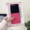 PC Skin Feel Gradient Color Phone Case for Samsung Galaxy Z Flip 7 6 5 4 3 ZFlip5 Flip6 Flip7 FE Large Window Protection Cover
